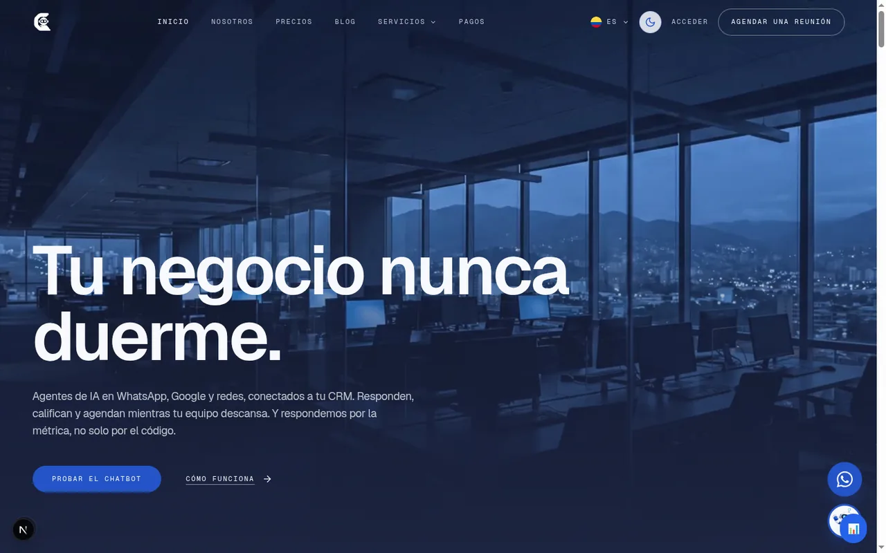 Cyberix: Bilingual landing page
